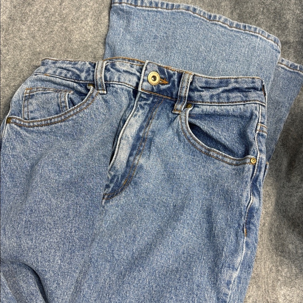 Cotton On Original Flare blue washed 5 pocket size 4 jeans - Picture 3 of 9